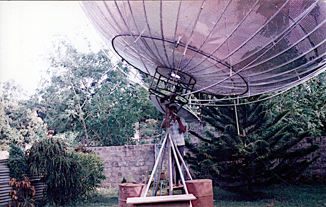 Wijayavarman was building a large satellite dish