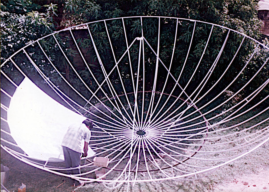 Wijayavarman was building a large satellite dish